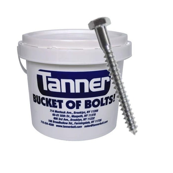 Tanner Lag Bolt, 2", Carbon Steel, Zinc TB-430 - main